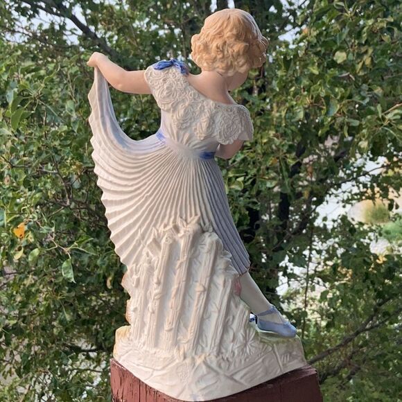 Antique Gebruder Heubach Large Bisque Dance Girl Figure Porcelain Colectivo - Picture 3 of 16